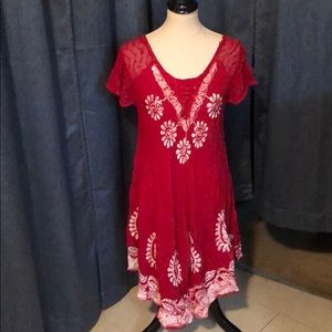 😍 BEAUTIFUL Indian Red Dress 😍 NWOT
